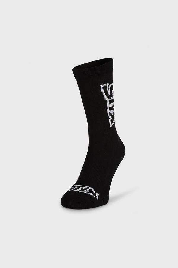 Černé vysoké ponožky  Logo 39-42 STYX