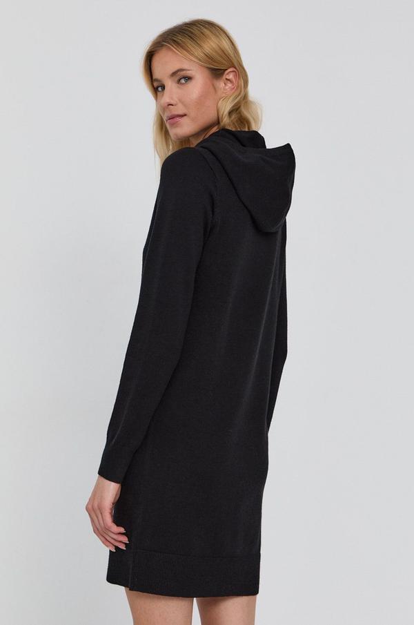 Šaty Jacqueline de Yong černá barva, mini, jednoduché