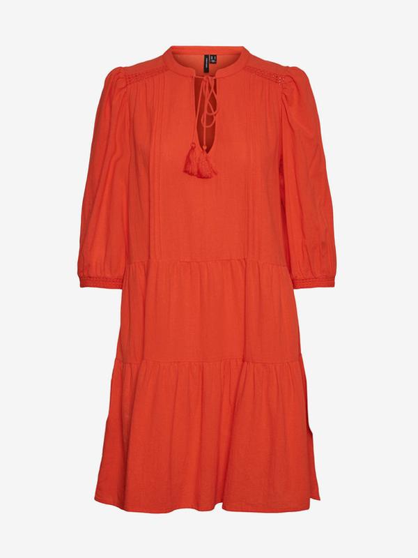 Vero Moda Pretty Šaty Oranžová