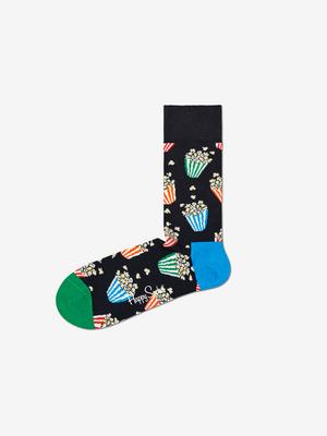 Happy Socks Popcorn Ponožky Černá Vícebarevná