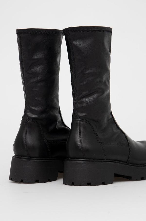 Nízké kozačky Vagabond Shoemakers Cosmo 2.0 dámské, černá barva, na platformě