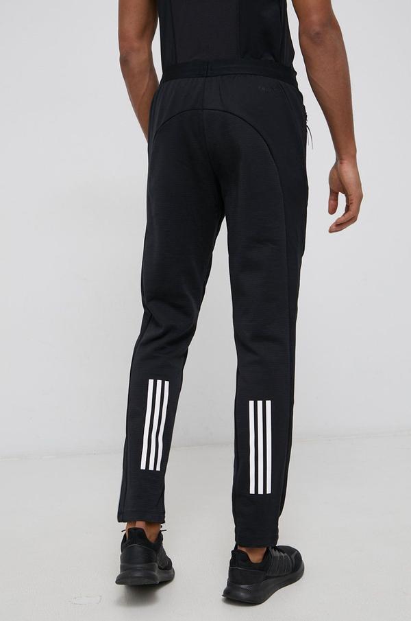 Kalhoty adidas Performance H17604 pánské, černá barva, s potiskem