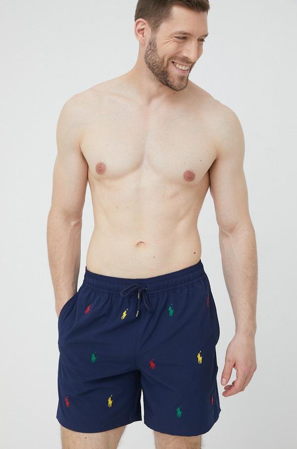 Plavkové šortky Polo Ralph Lauren tmavomodrá barva