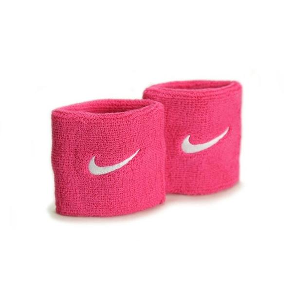 Nike swoosh wristbands uni  vivid pink/white