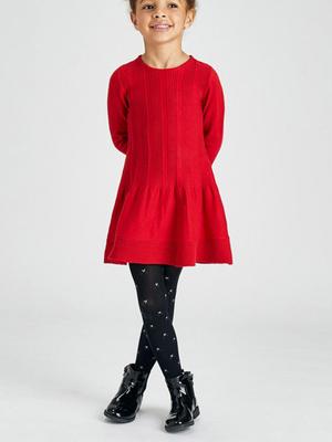 Dívčí šaty Mayoral červená barva, mini, áčkové