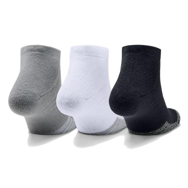 Unisex kotníkové ponožky Under Armour Heatgear Locut 3 páry  White