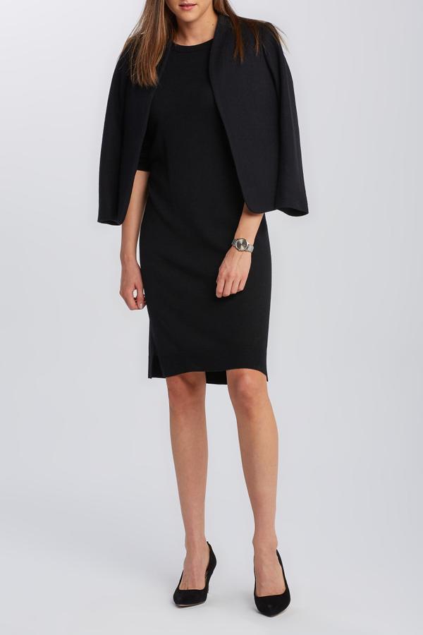 ŠATY GANT MERINO WOOL DRESS černá XL