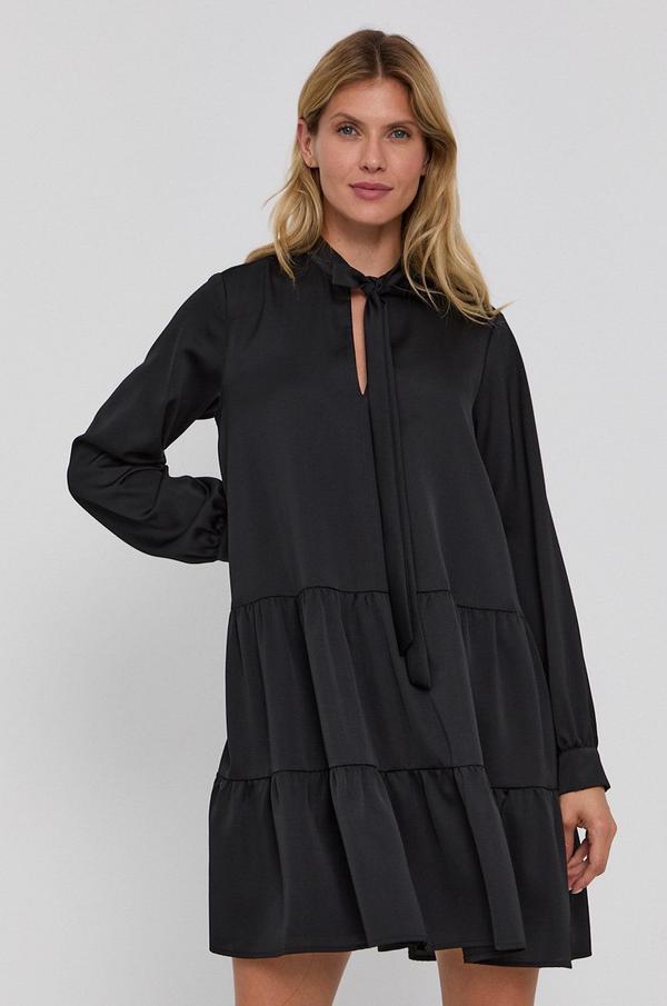 Šaty Marella Affix černá barva, mini, oversize
