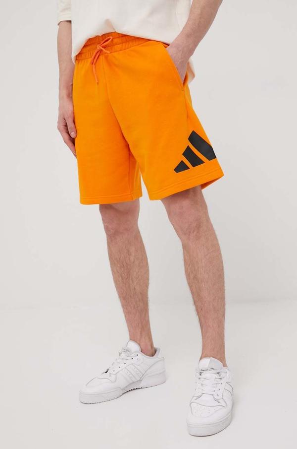 Kraťasy adidas Performance HA3336 pánské, oranžová barva