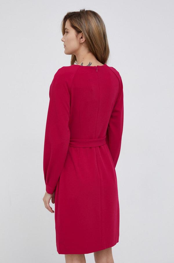 Šaty Dkny růžová barva, mini, přiléhavé