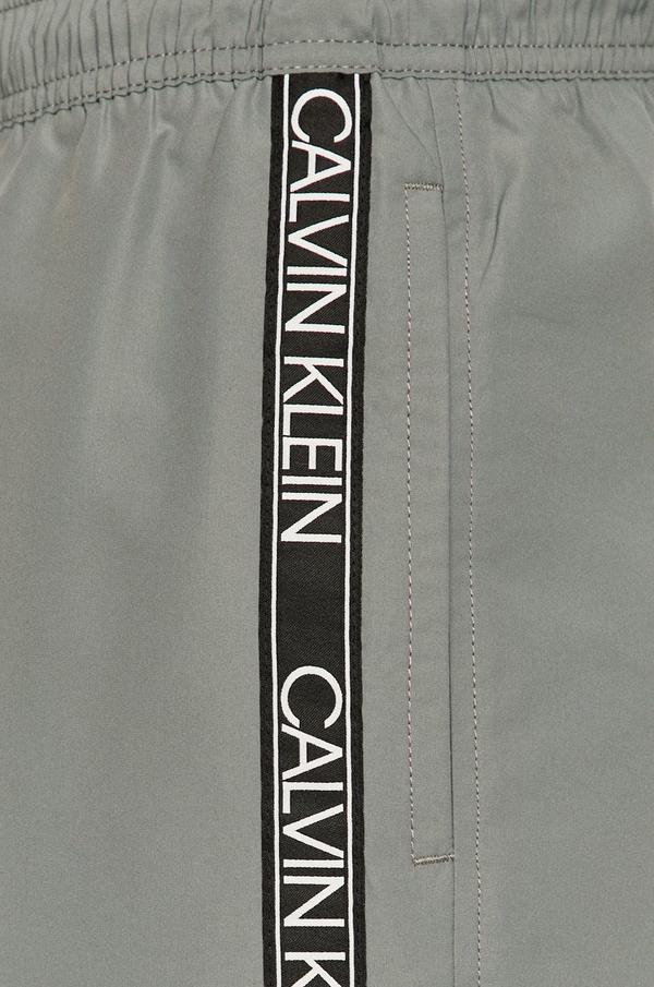 Plavkové šortky Calvin Klein šedá barva