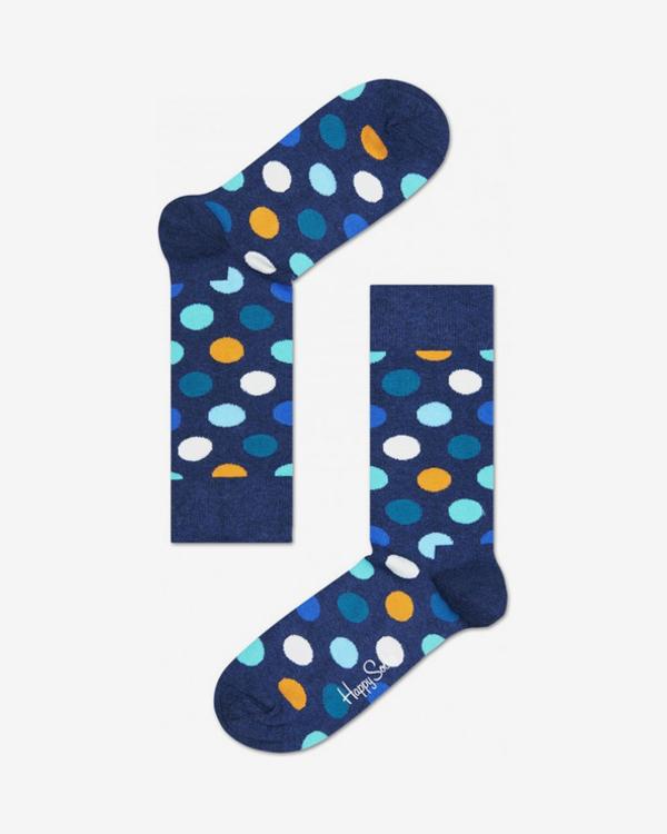 Happy Socks Big Dot Ponožky Modrá