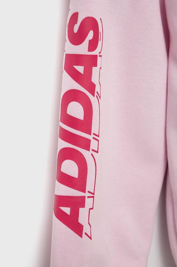 Dětská tepláková souprava adidas Performance H40248 růžová barva