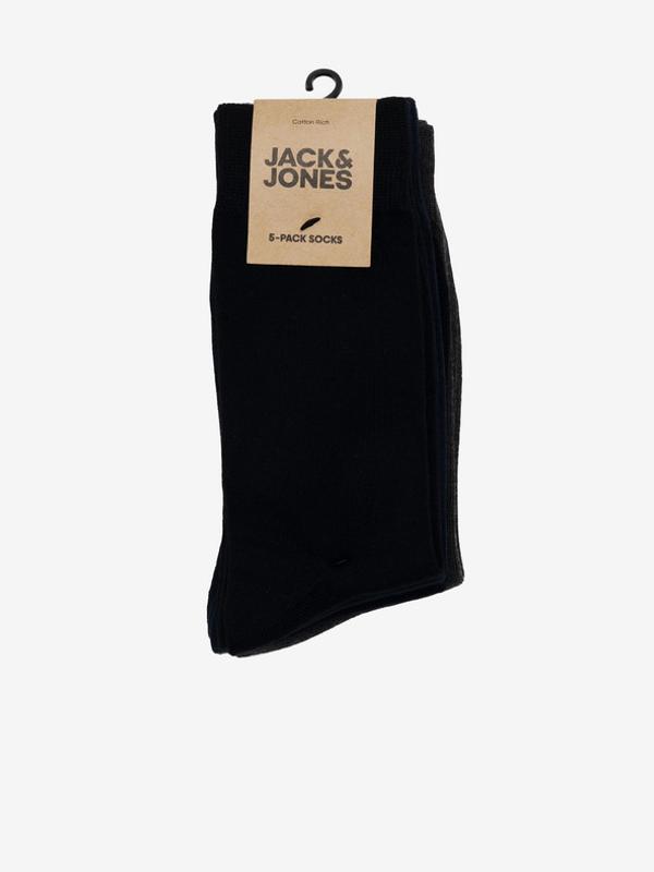 Jack & Jones Basic Bamboo Ponožky 5 párů Černá