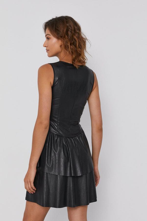 Šaty Pennyblack černá barva, mini, áčkové