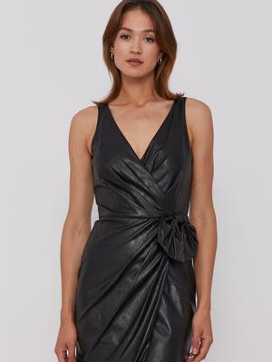 Šaty Sisley černá barva, mini, přiléhavé