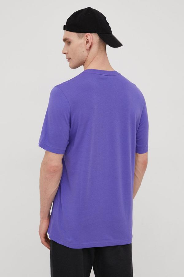 Bavlněné tričko adidas Originals Adicolor HE9446 fialová barva, hladký