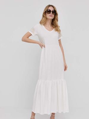 Šaty Liu Jo bílá barva, maxi, áčková