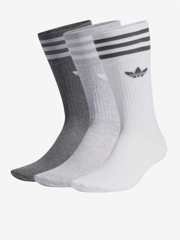 adidas Originals Solid Crew Sock Ponožky 3 páry Bílá