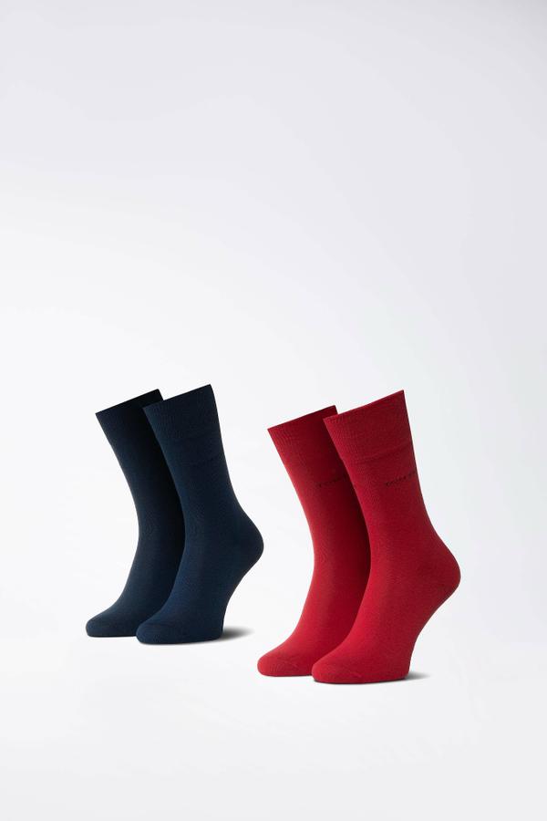 Ponožky Tom Tailor 9002P 43-46 RED/BLUE Elastan,Polyamid,Bavlna