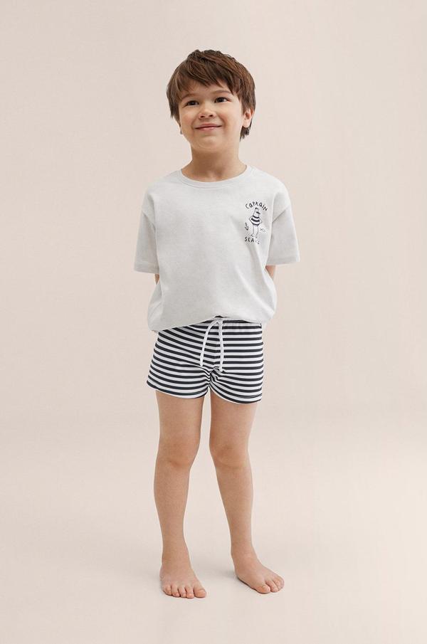Dětské plavkové šortky Mango Kids Nauticbb tmavomodrá barva