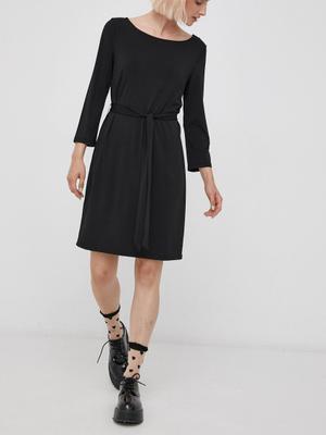 Šaty Vila černá barva, mini, přiléhavé