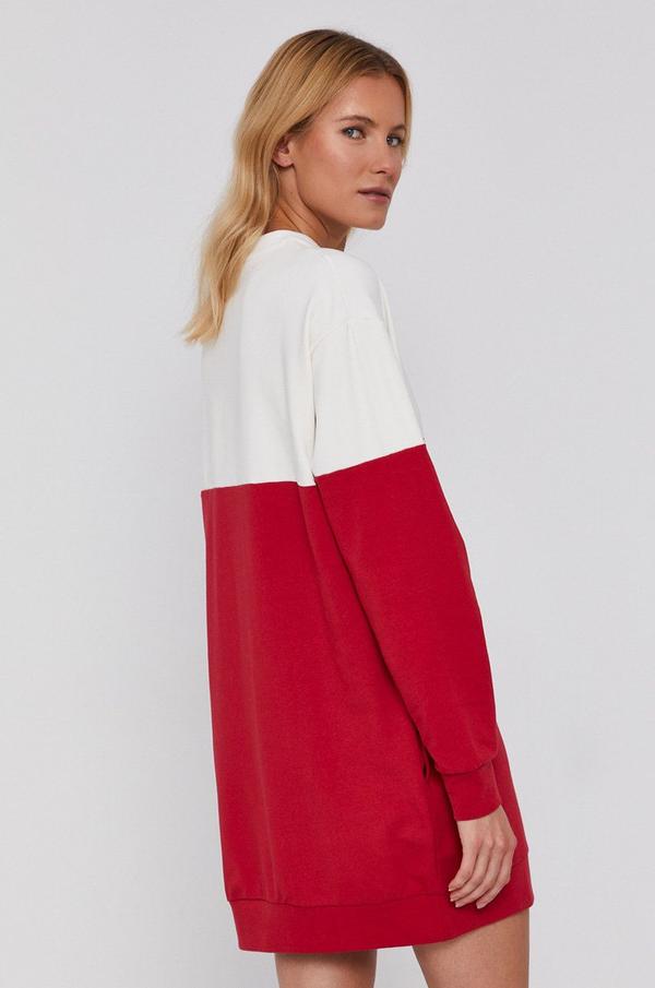 Šaty Pepe Jeans Blanche červená barva, mini, oversize