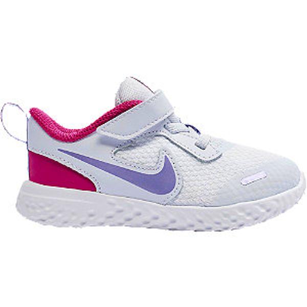 Světle fialové dětské tenisky na suchý zip Nike Revolution 5