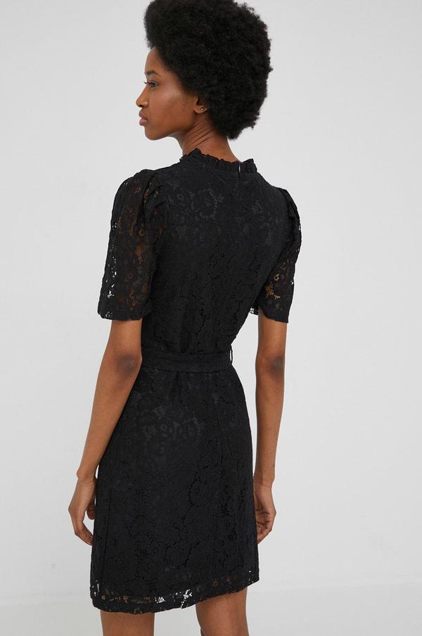 Šaty Answear Lab dámská, černá barva, áčková