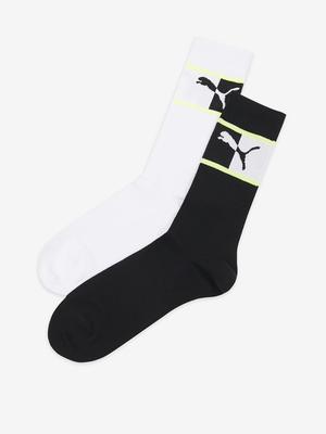 Puma Blocked Logo Sock Ponožky 2 páry Černá
