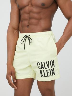 Plavkové šortky Calvin Klein žlutá barva
