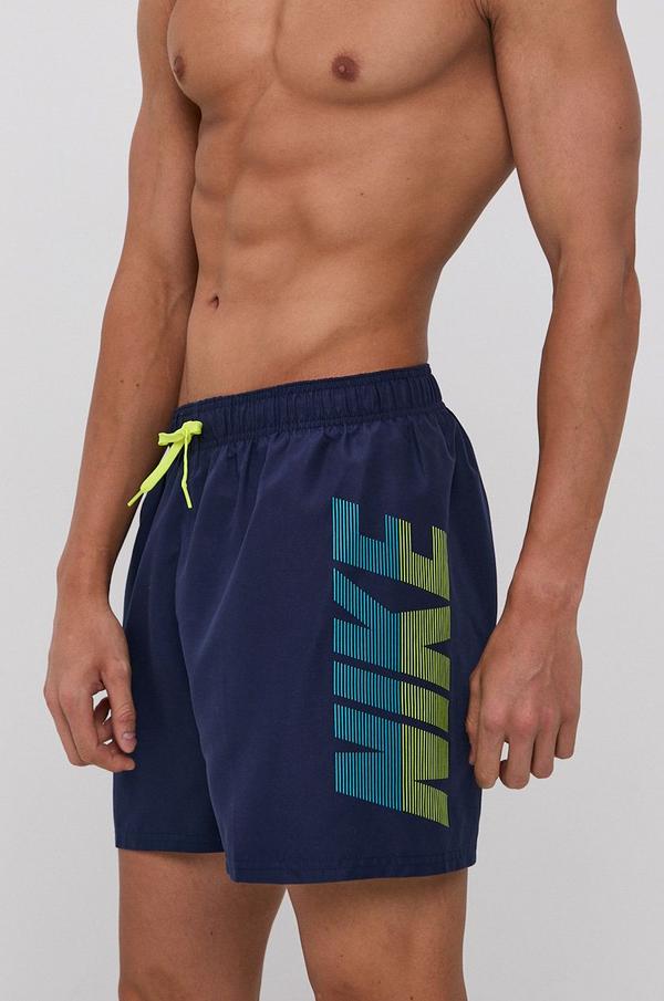 Plavkové šortky Nike tmavomodrá barva