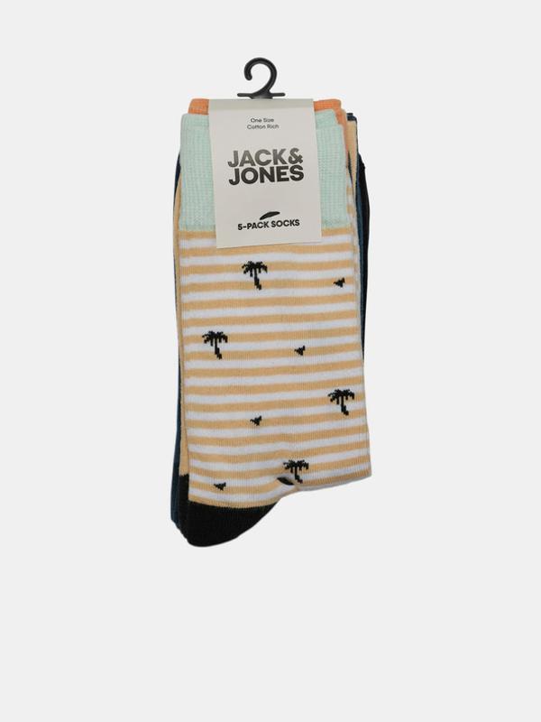 Jack & Jones Poul Ponožky 5 párů Modrá