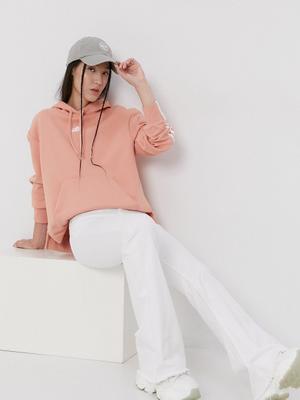 Mikina adidas H10171 dámská, růžová barva, s potiskem
