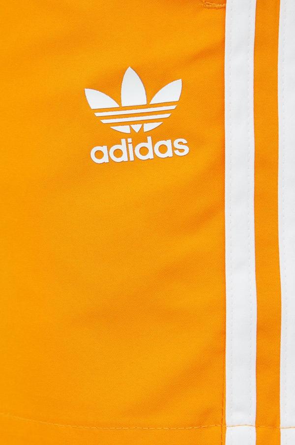 Plavkové šortky adidas Originals Adicolor oranžová barva