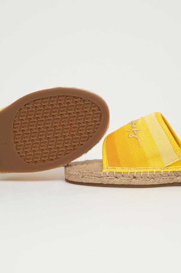 Pantofle Tommy Hilfiger žlutá barva