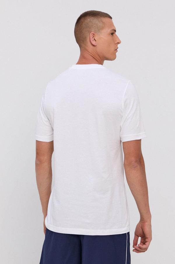 Bavlněné tričko adidas Performance bílá barva, s potiskem