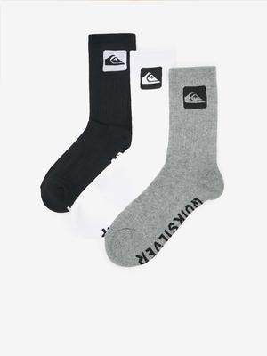 Quiksilver Ponožky 3 páry Černá