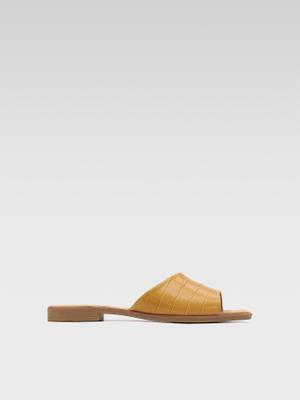 Pantofle Lasocki WI16-MENA-01 Přírodní kůže (useň) - Lícová
