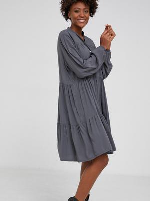 Šaty Answear Lab šedá barva, mini, jednoduché