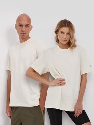 Bavlněné tričko Reebok Classic krémová barva, hladké