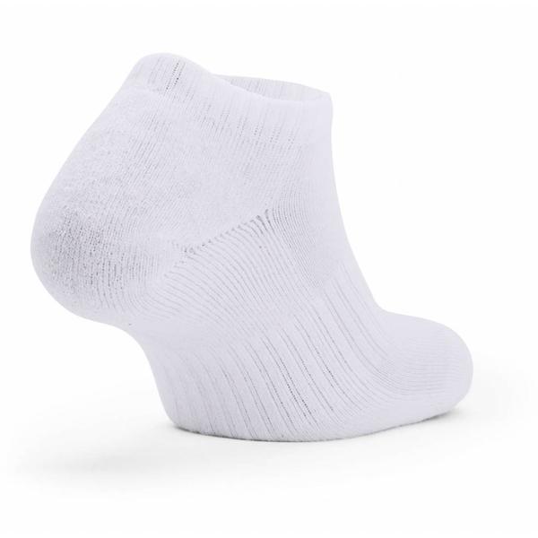 Unisex ponožky Under Armour Core No Show 3 páry  White  L (41-46)