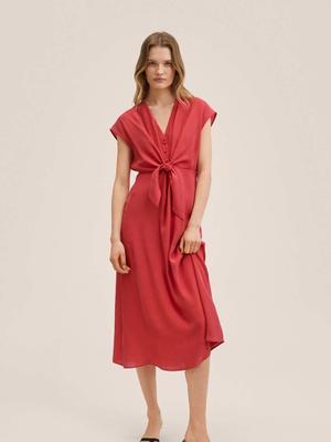Šaty Mango Marte2 červená barva, mini, jednoduchý