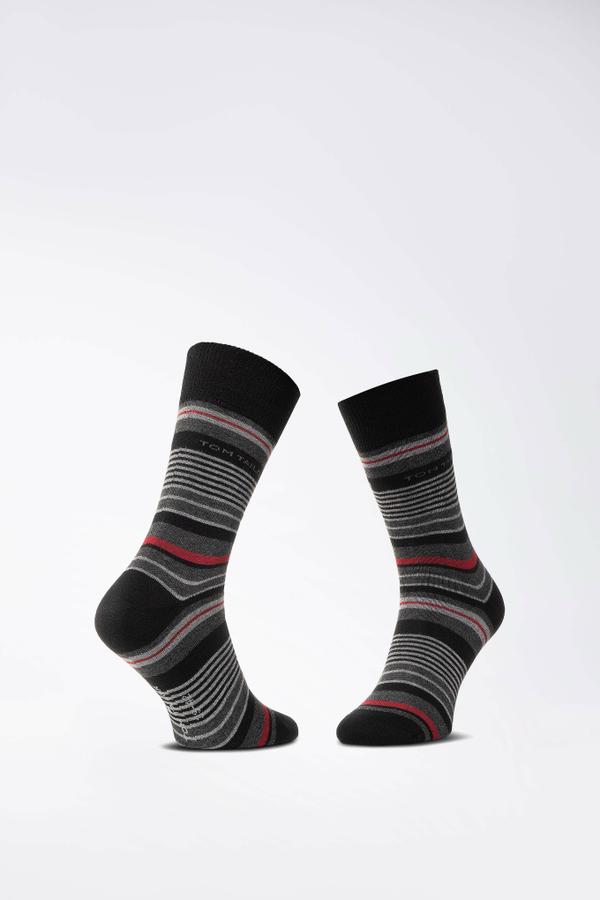Ponožky Tom Tailor 90187C 39-42 BLACK Elastan,Polyamid,Bavlna