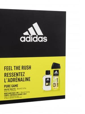 Adidas Pure Game dárková kazeta toaletní voda 100 ml + sprchový gel 250 ml pro muže