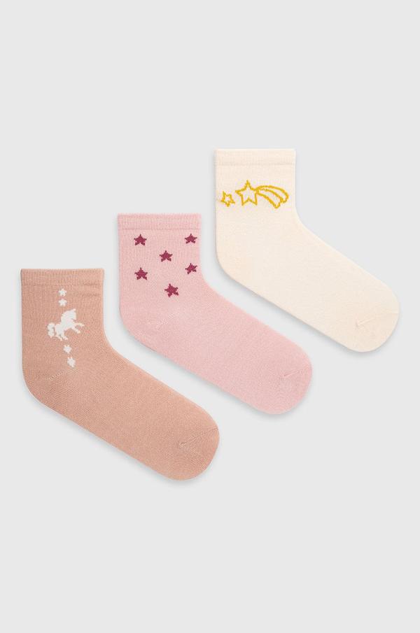 Dětské ponožky GAP růžová barva