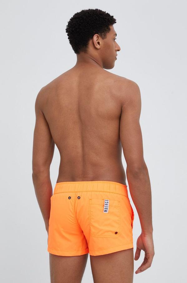 Plavkové šortky Bikkembergs oranžová barva