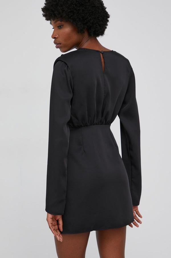 Šaty Answear Lab černá barva, mini, jednoduché