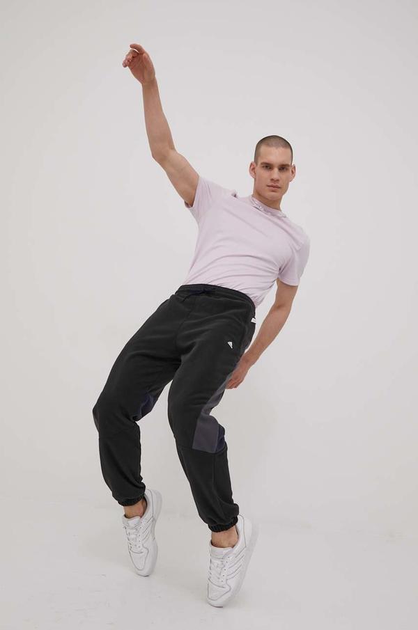 Kalhoty adidas Performance HA6468 pánské, černá barva, vzorované
