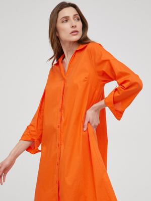 Šaty Answear Lab oranžová barva,